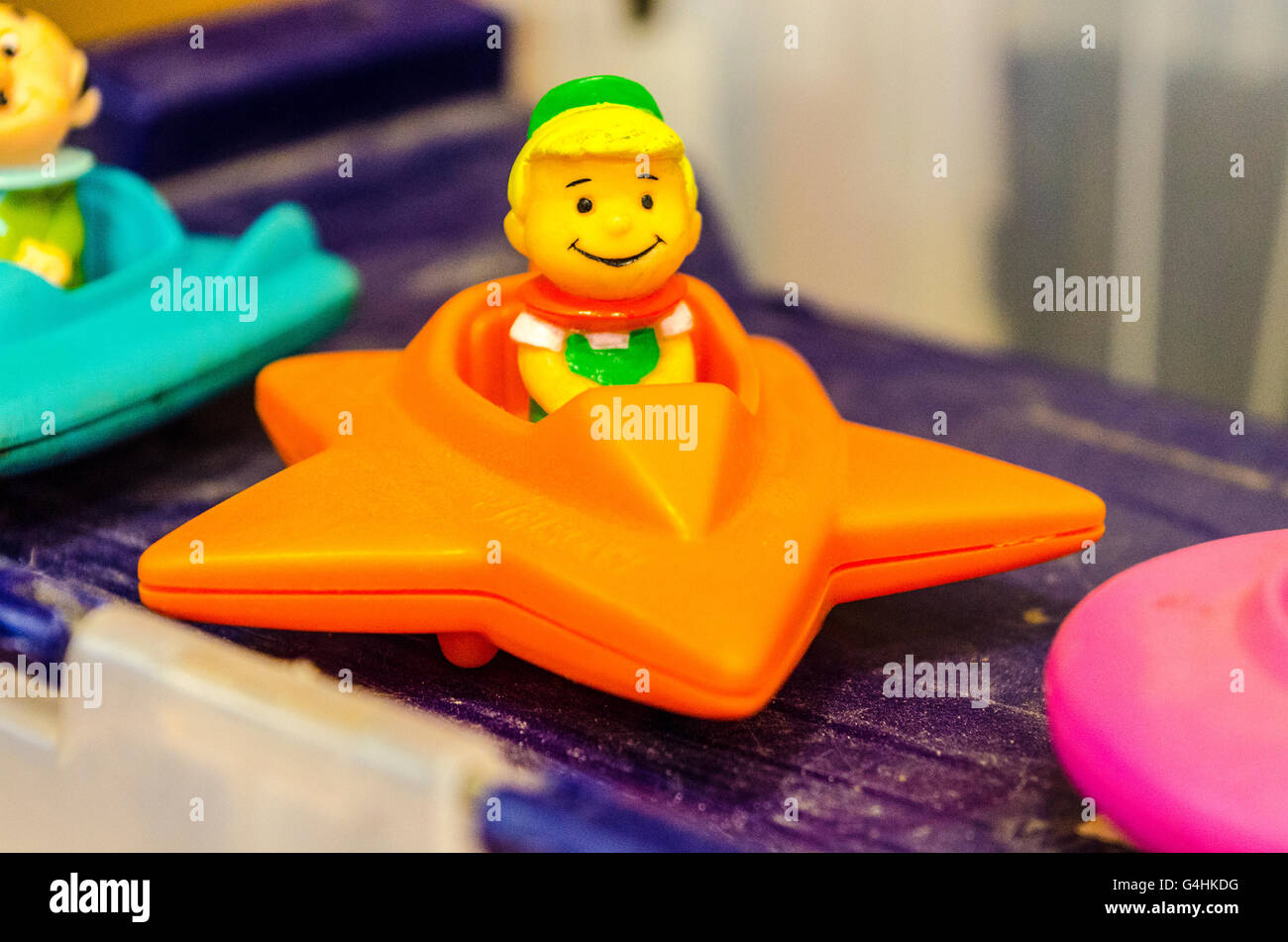 Jetson toys Astro, George, Judy, Elroy, Jane, et Mister Spacely Banque D'Images