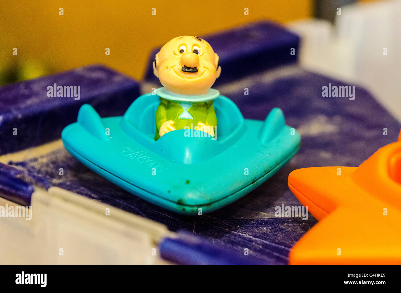 Jetson toys Astro, George, Judy, Elroy, Jane, et Mister Spacely Banque D'Images