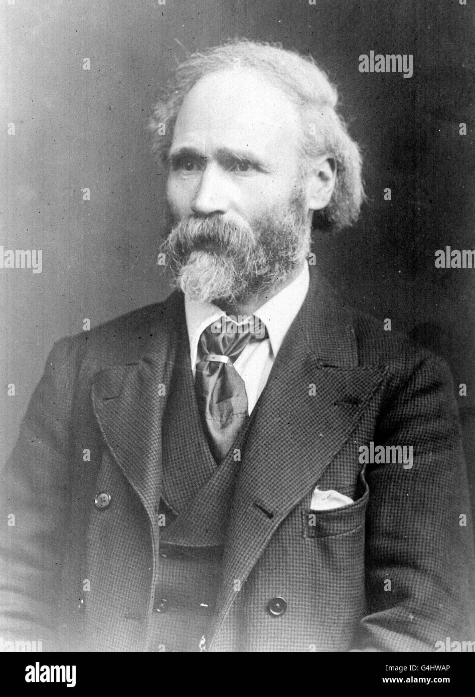 Keir Hardie (n. Scotland 1856, d.1915), leader travailliste britannique et homme politique, premier leader parlementaire du Parti travailliste. Banque D'Images