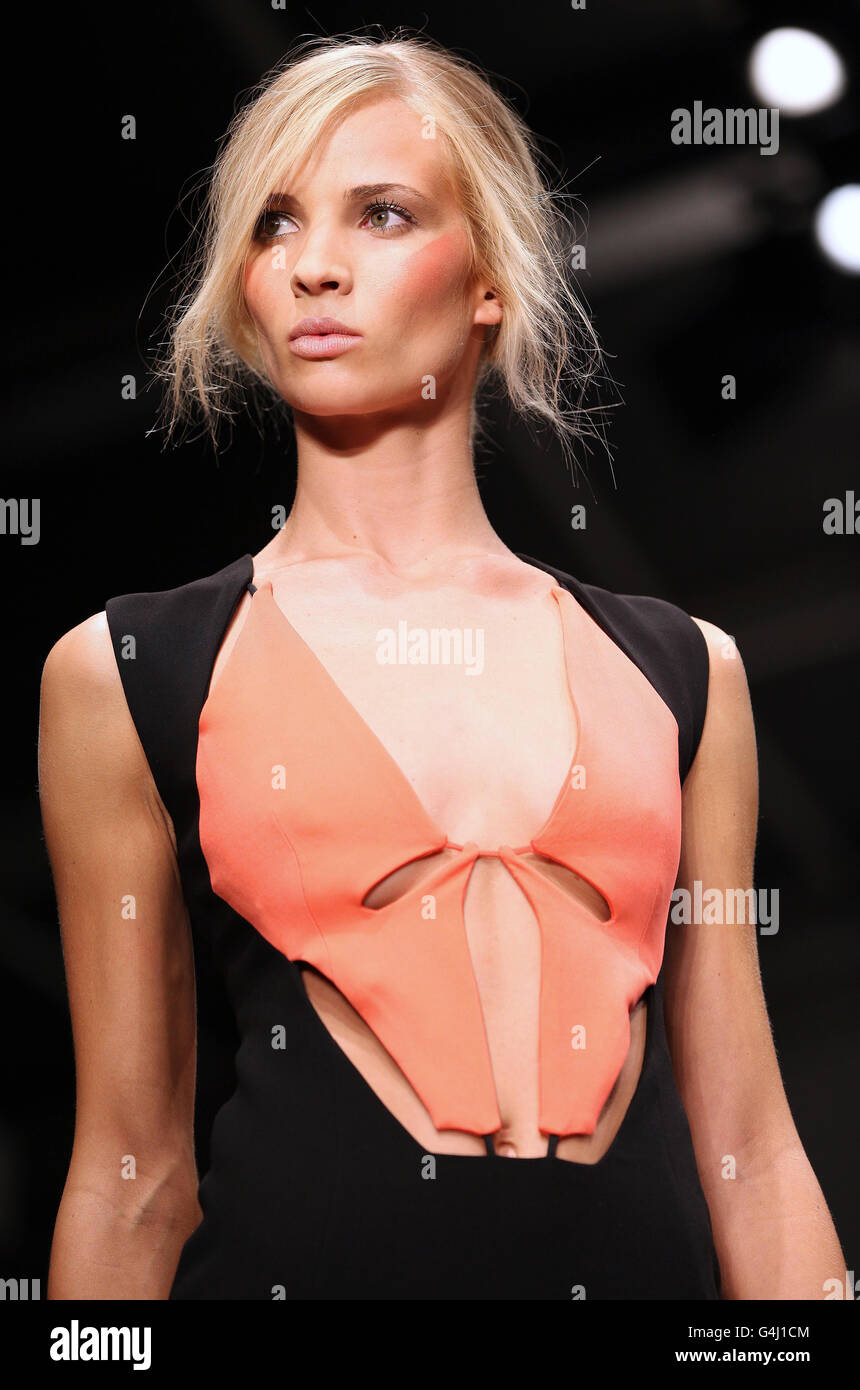 Jean-Pierre Braganza Catwalk - London Fashion Week Banque D'Images