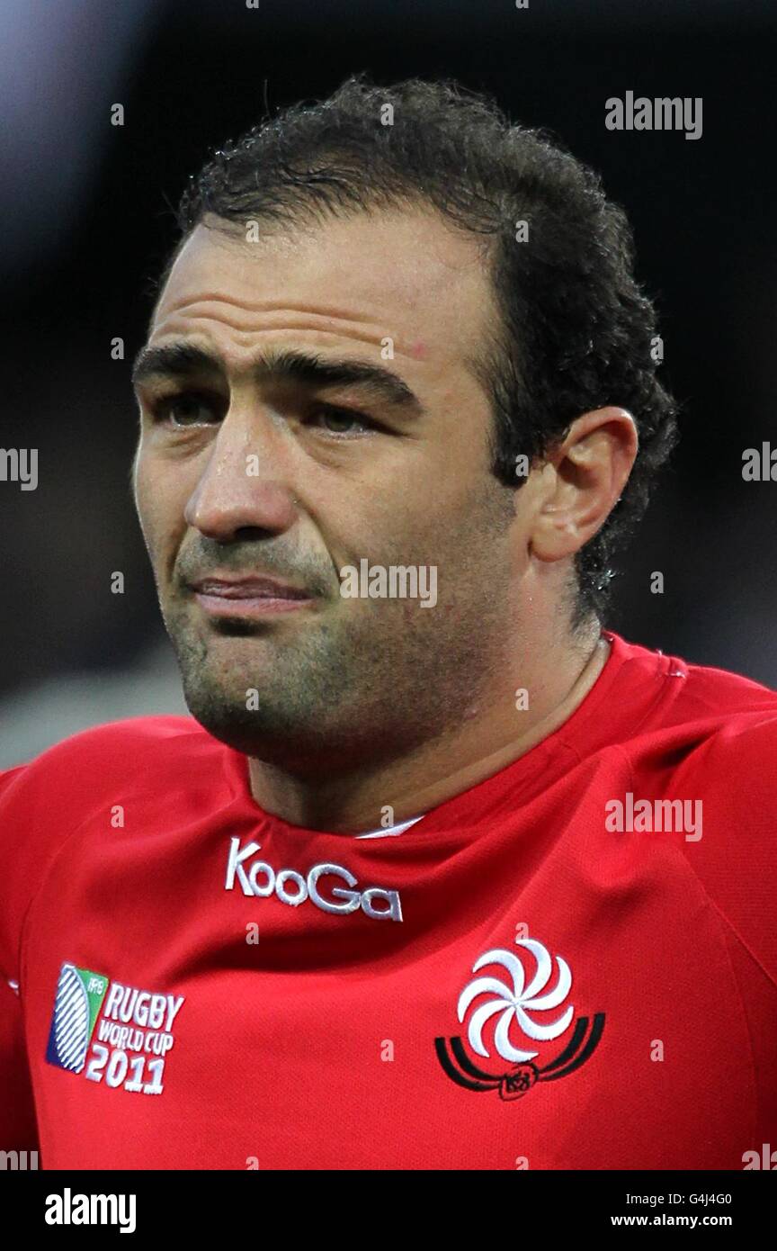 Rugby Union - IRB Rugby World Cup 2011 - Pool B - Angleterre / Géorgie - Otago Stadium. Mamuka Gorgodze, Géorgie Banque D'Images