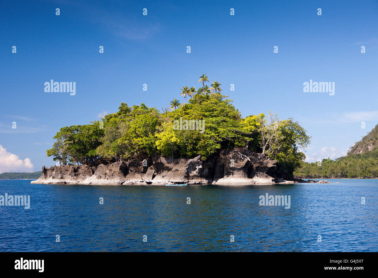 Petite île, Ambon, Moluques, Indonésie Banque D'Images