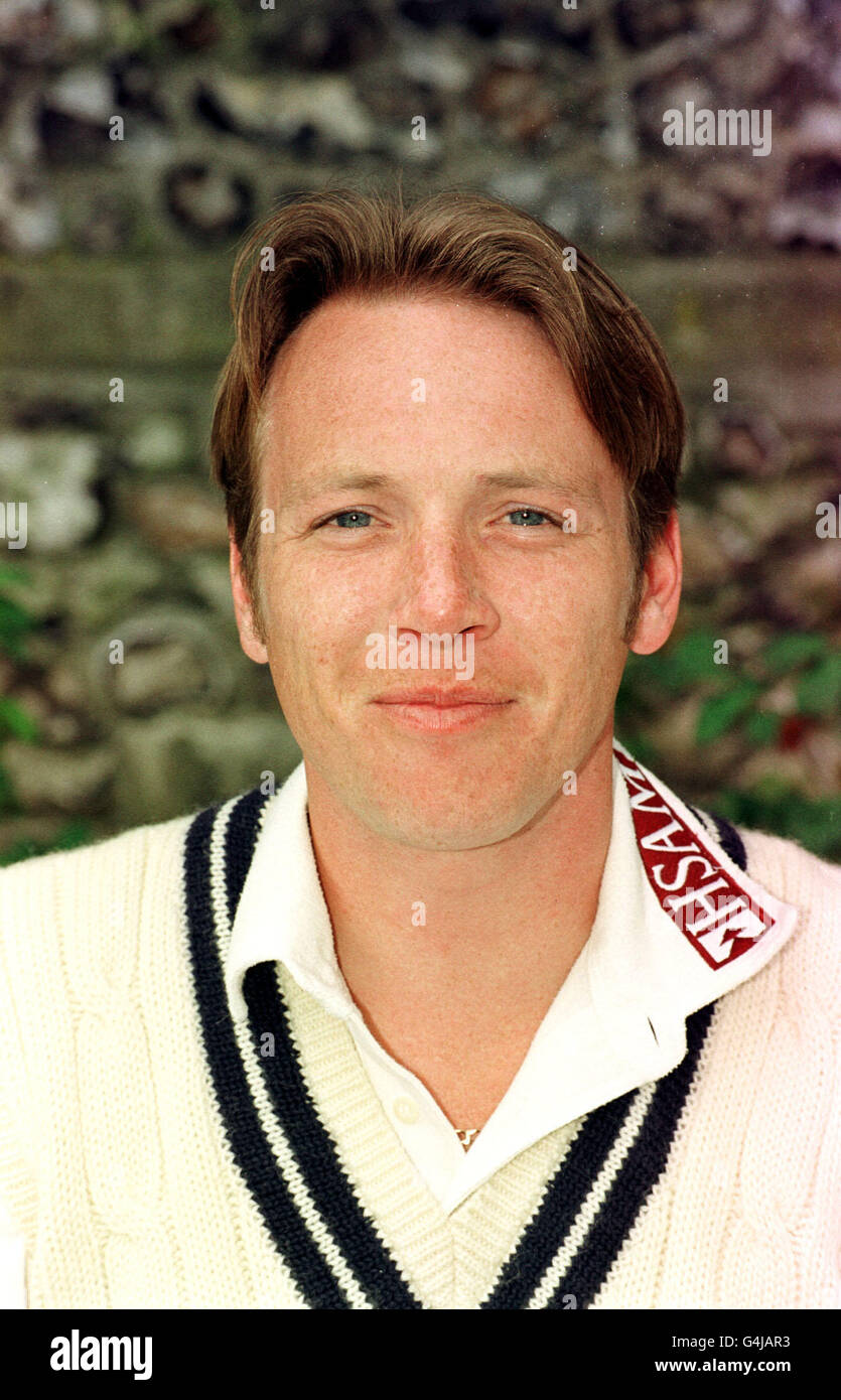 Middlesex CCC/Keith Néerlandais.Keith Dutch, membre de l'équipe du Middlesex County Cricket Club. Banque D'Images