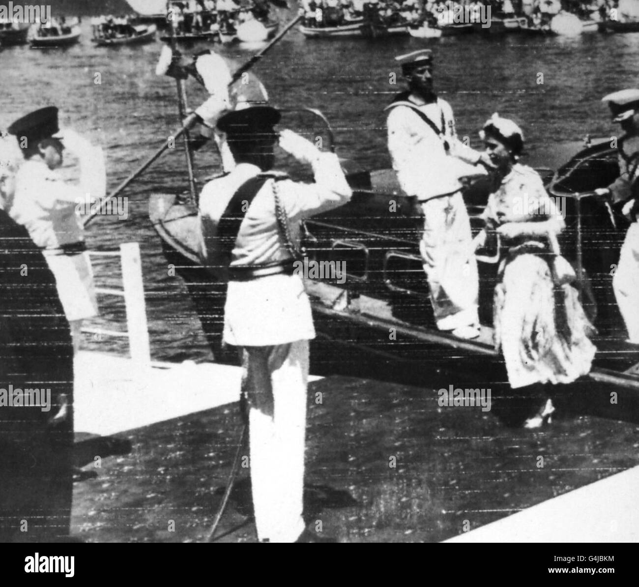 Image - La reine Elizabeth II - Tour du Commonwealth l'Australie Banque D'Images