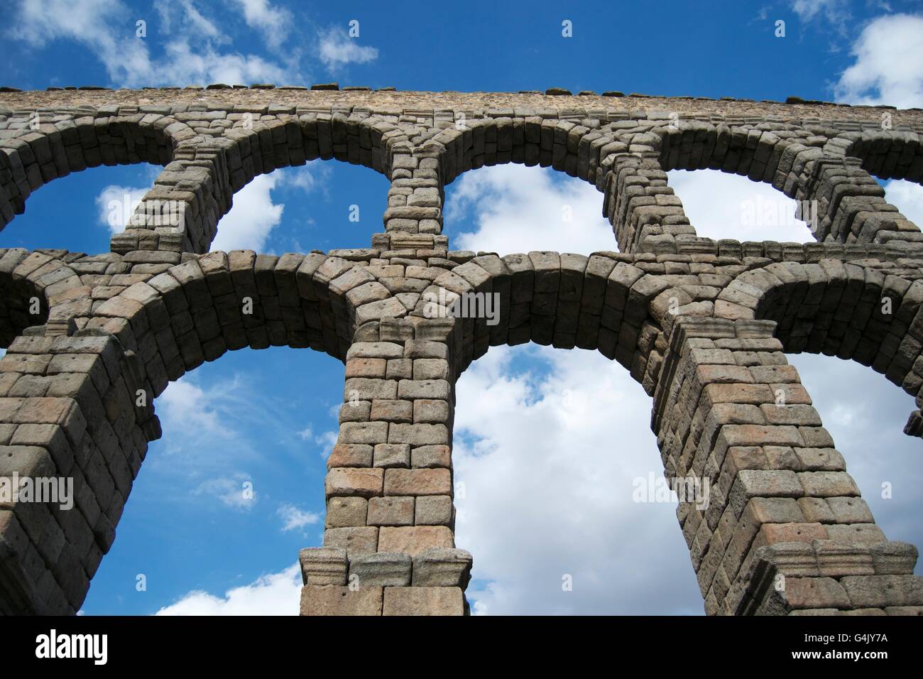 Aqueduc Romain à Ségovie, Espagne Banque D'Images