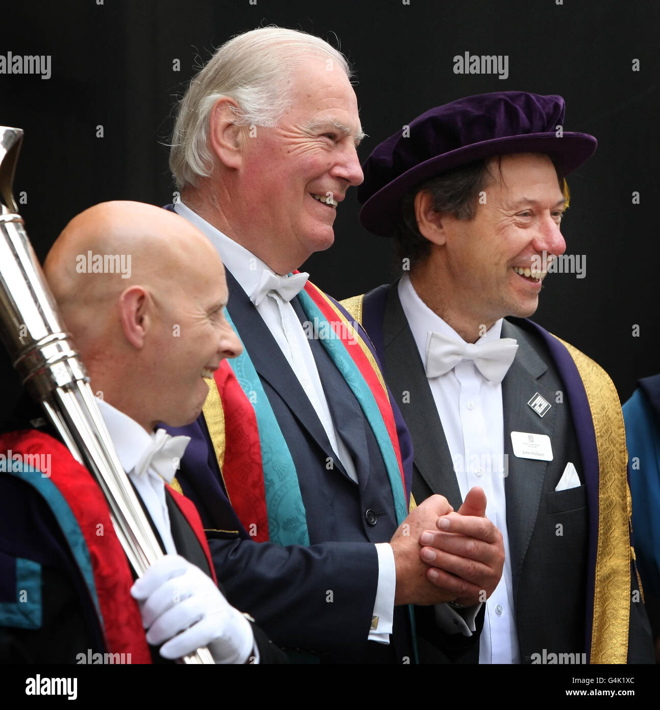 Academic procession dans Glasgow Banque D'Images