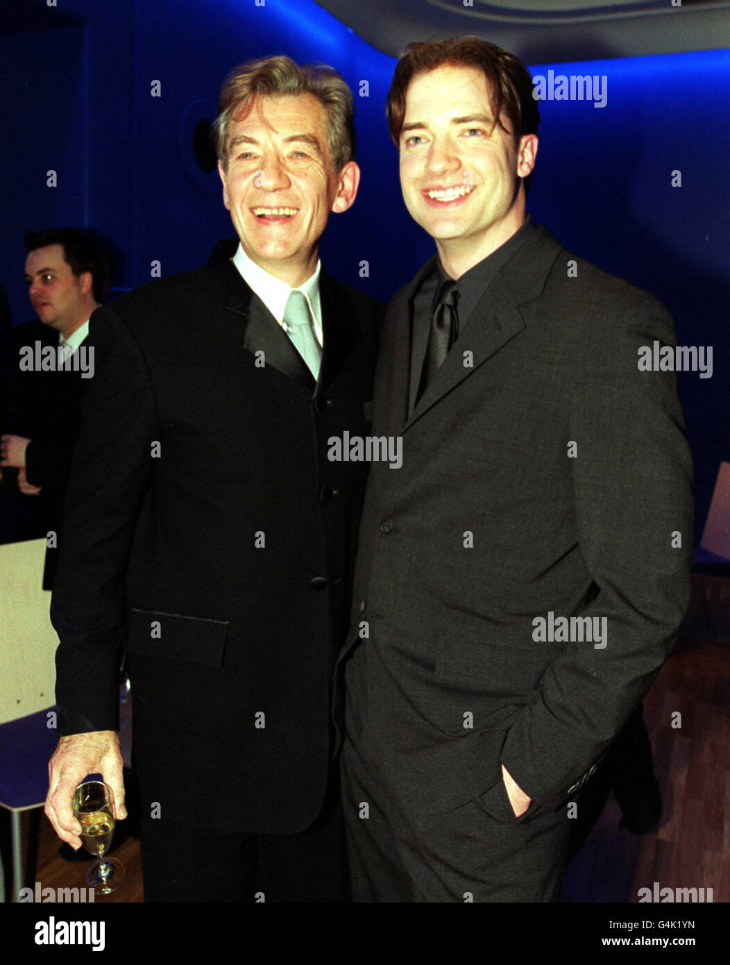 Ian McKellen & Brendan Fraser Banque D'Images