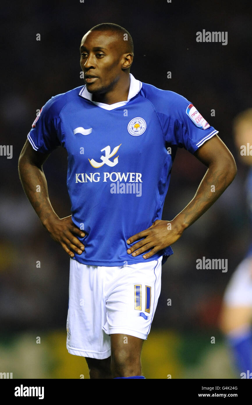 Football - npower football League Championship - Leicester City v Derby County - The King Power Stadium. Lloyd Dyer, Leicester City Banque D'Images