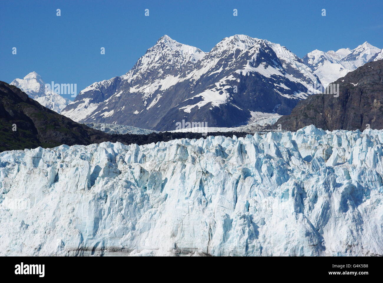 Marjerie glacier, Glacier Bay, Alaska Banque D'Images