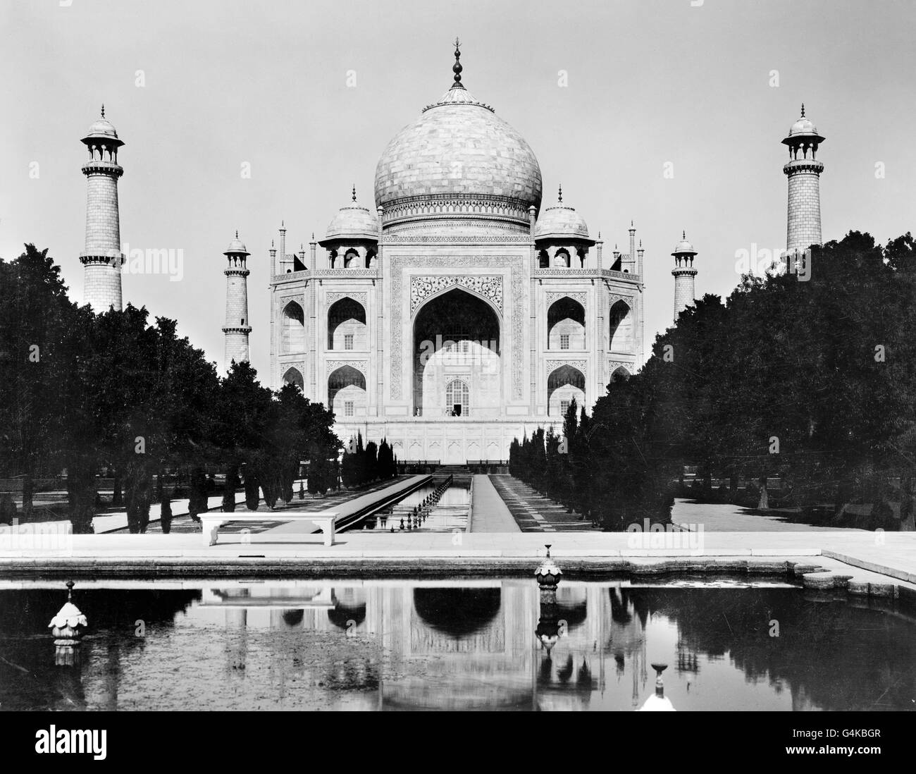 Le Taj Mahal à Agra, Uttar Pradesh, Inde, vers 1920. Photo, Frank G Charpentier. Banque D'Images
