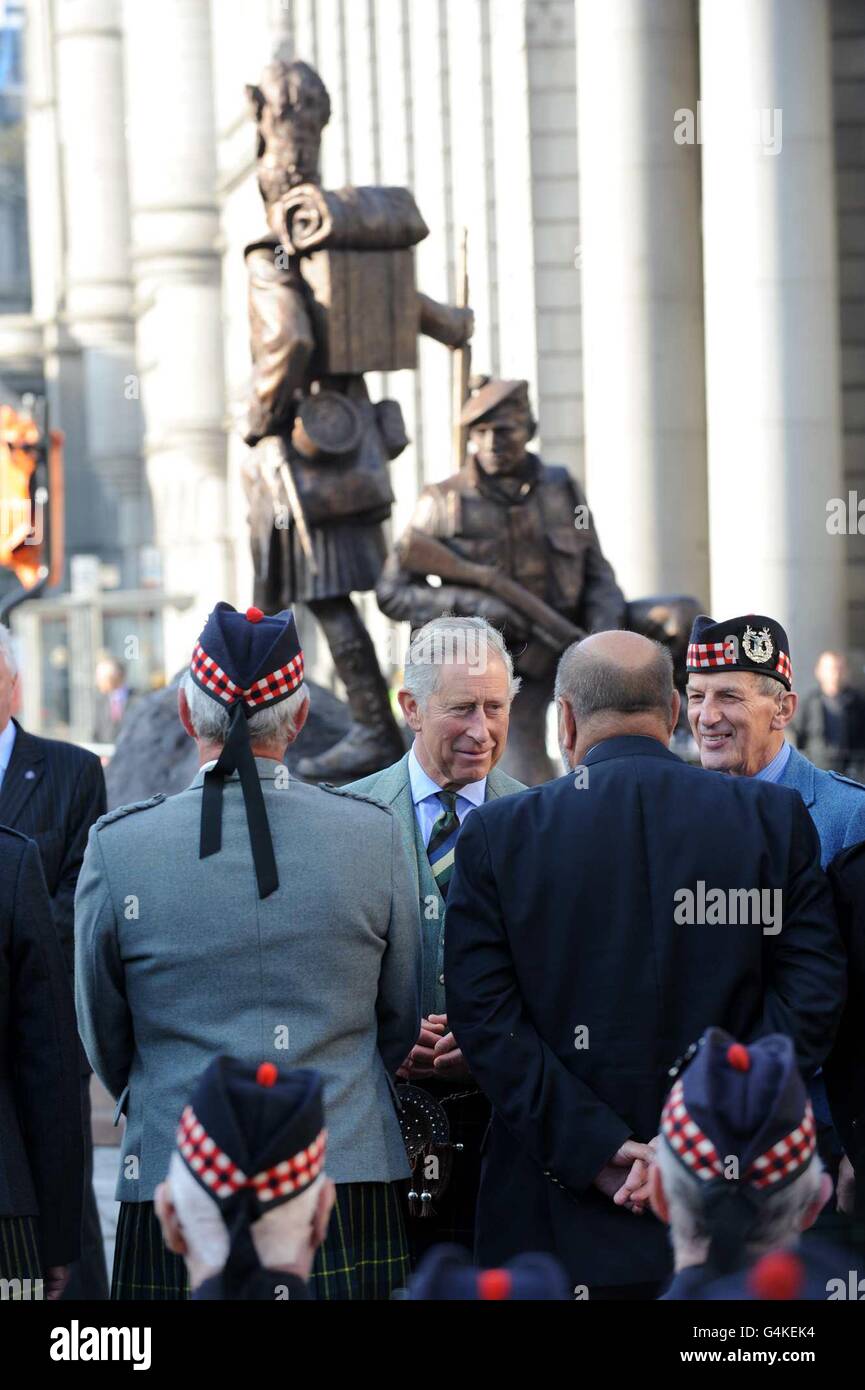 Visite du Prince de Galles Aberdeen Banque D'Images