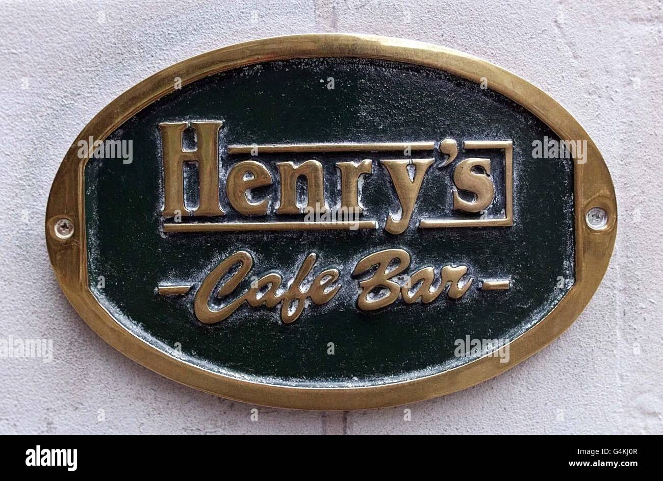 Henry's Cafe Bar dans la ville de Manchester Ccntre où le capitaine de Manchester United Roy Keane allégedley a agressé une femme en buvant avec ses coéquipiers. Manchester United avait déjà remporté le championnat de la Ligue le samedi 15 1999 mai. Banque D'Images