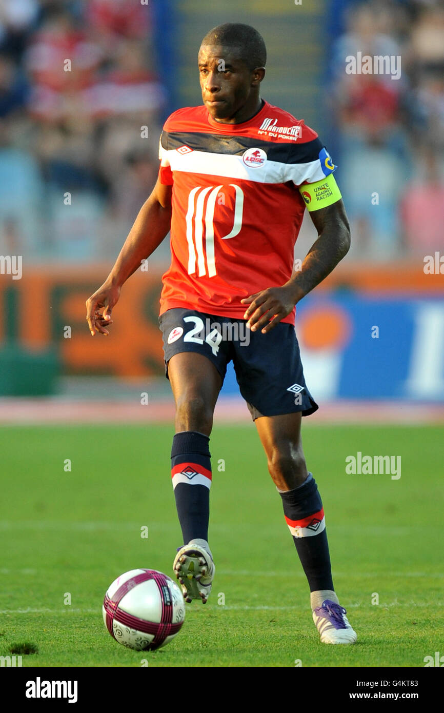 Football - Ligue 1 - Lille / Stade Rennes - Stade Lille Metropole. Antonio Mavuba, Lille Banque D'Images