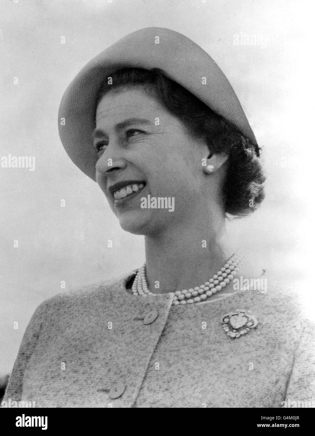 Image - La reine Elizabeth II visite en Amérique du Nord - Québec Banque D'Images