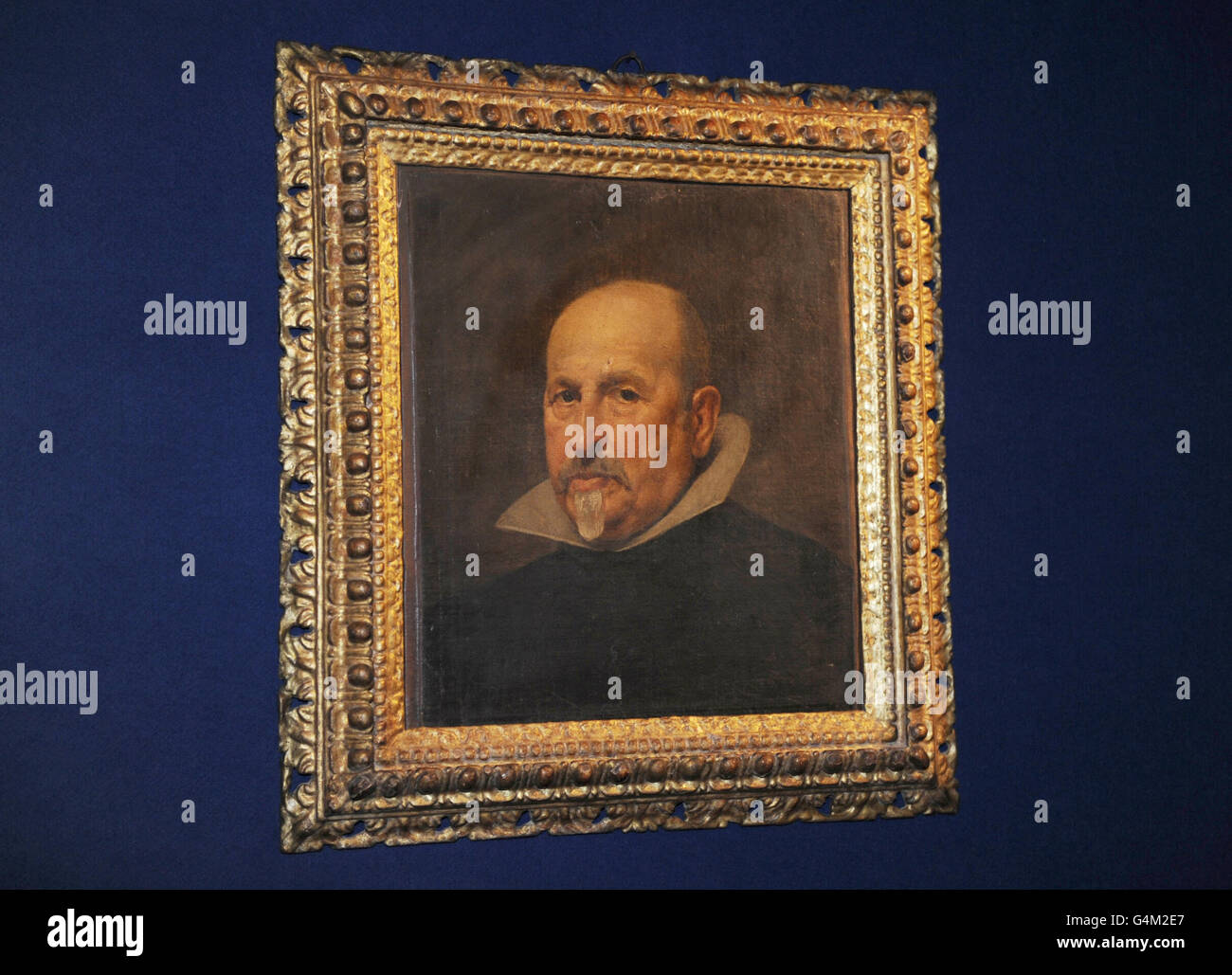 Un portrait précédemment inconnu de l'artiste espagnol Diego Rodriguez de Silva y Velazquez sur l'exposition à Bonhams à Londres en prévision de la vente de peintures de l'ancien Maître de la maison de vente aux enchères en décembre avec une estimation de 2 millions. Banque D'Images