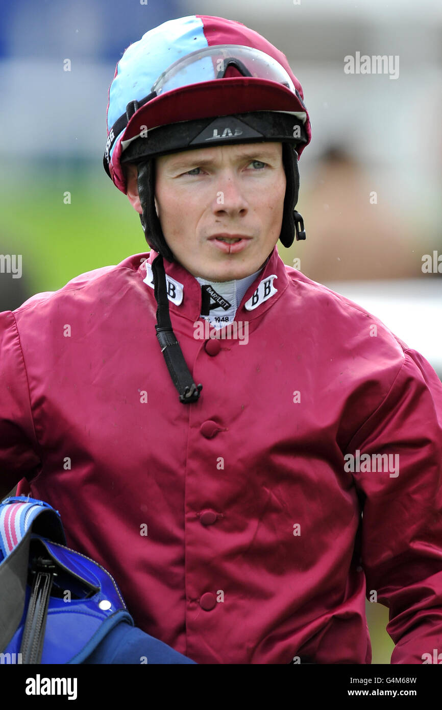 Courses hippiques - Ladbrokes St. Leger Festival 2011 - le jour d'ouverture du Yorkshire - Hippodrome de Doncaster. Jamie Spencer, jockey Banque D'Images