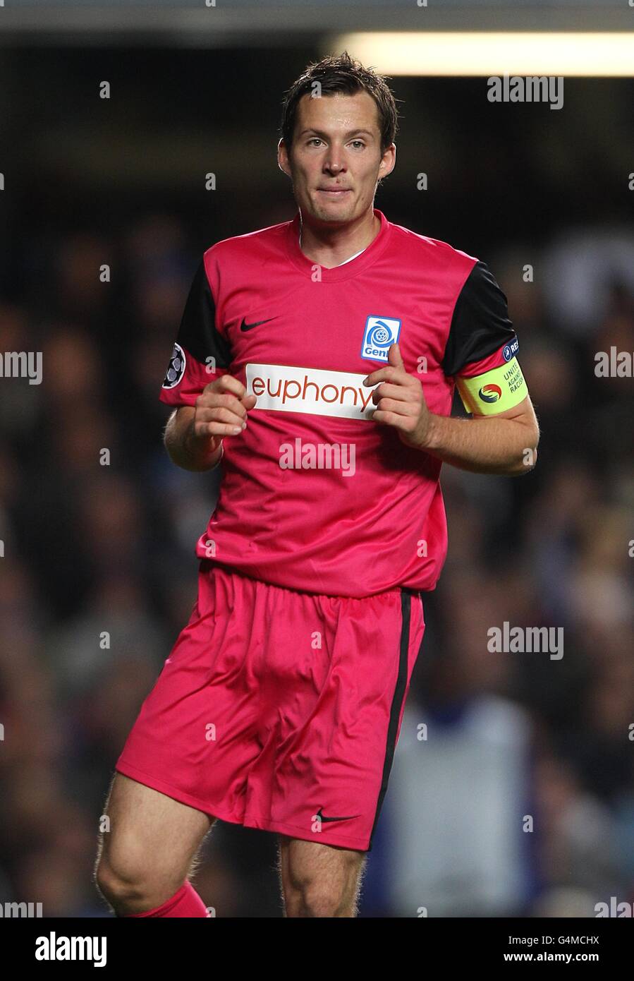 Football - Ligue des champions de l'UEFA - Groupe E - Chelsea / Genk - Stamford Bridge. Daniel Tozser, Genk Banque D'Images