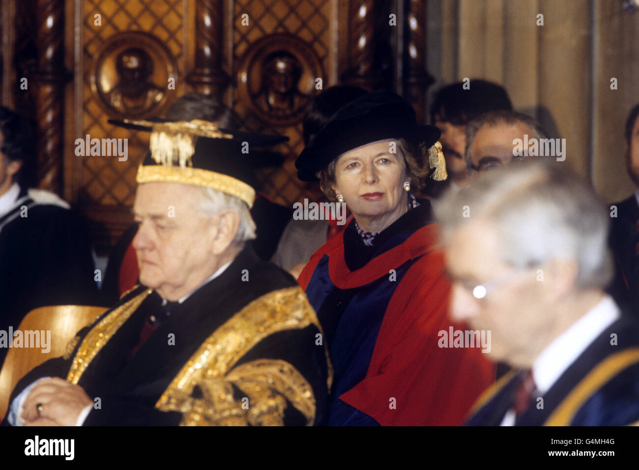 Politique - Margaret Thatcher - Université de Buckingham Banque D'Images