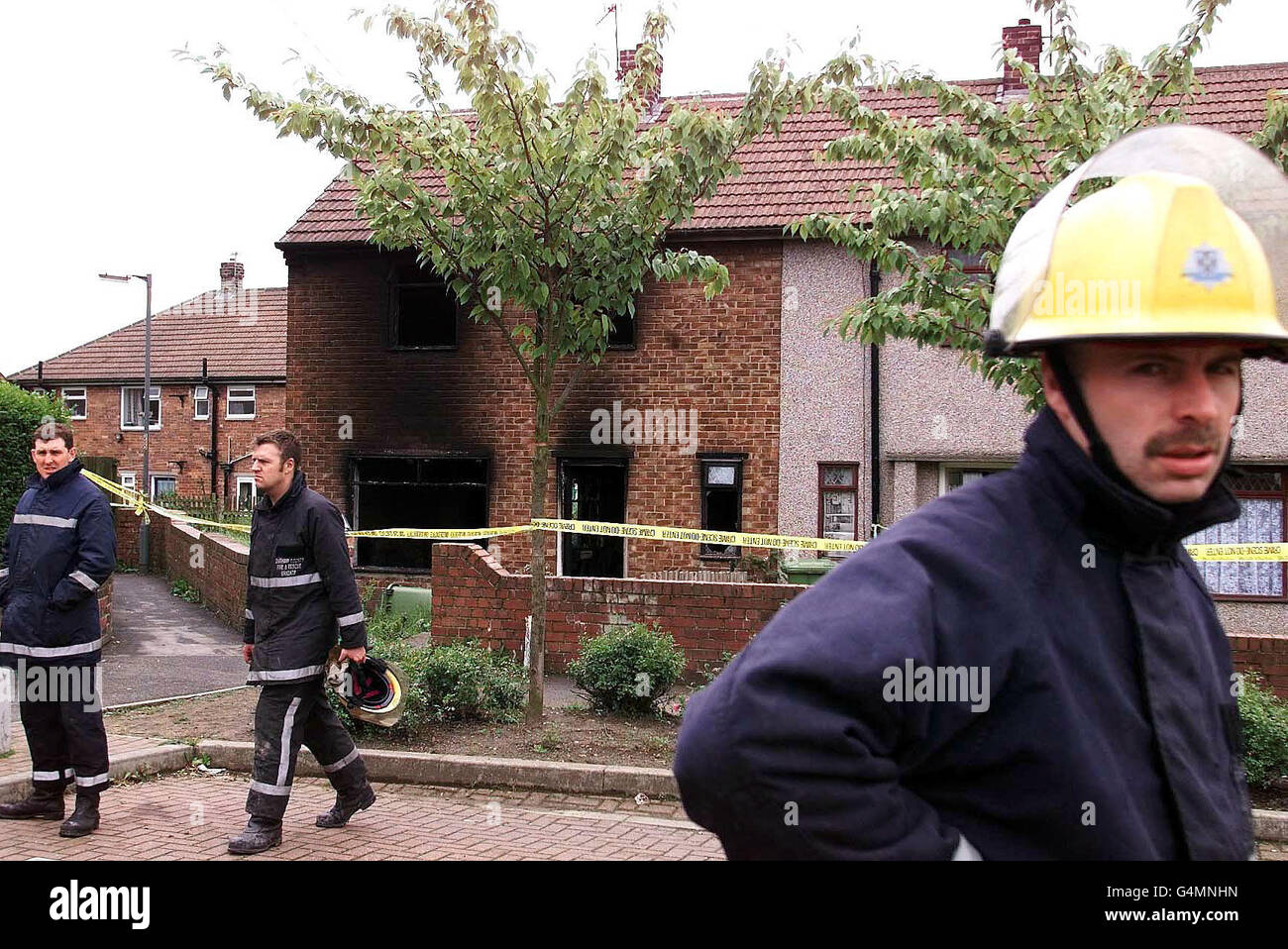 FIRE Décès/Shildon Banque D'Images