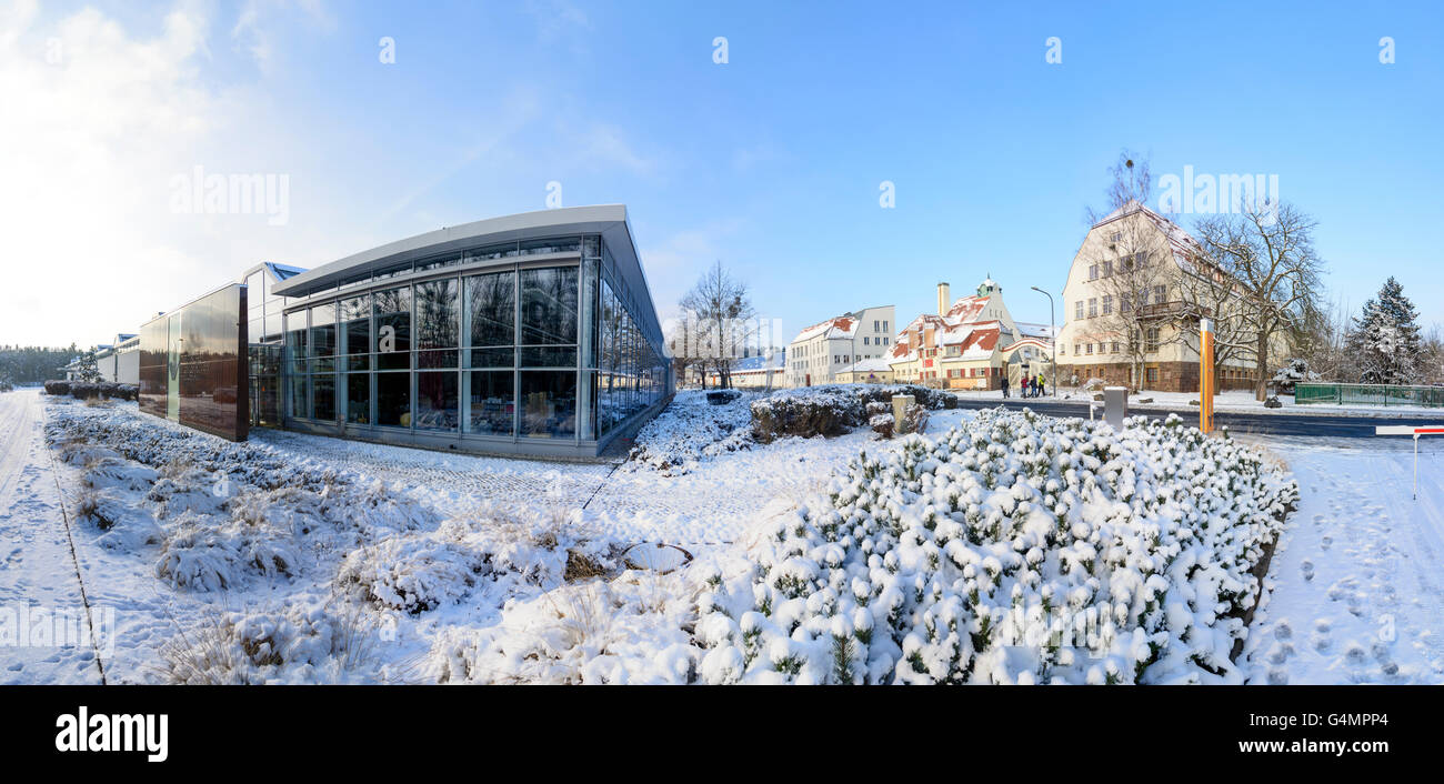 Deutsche Werkstätten Hellerau : nouvelle installation de production et l'ancienne usine, l'Allemagne, Saxe, Saxe, Dresde , Banque D'Images