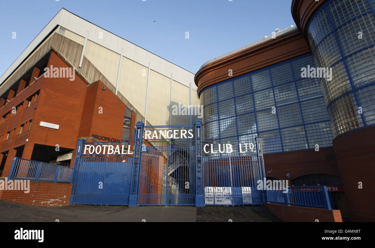 Stock de Glasgow.Vue générale du stade Ibrox, à Glasgow, en Écosse, avant les Jeux du Commonwealth de 2014 à Glasgow. Banque D'Images