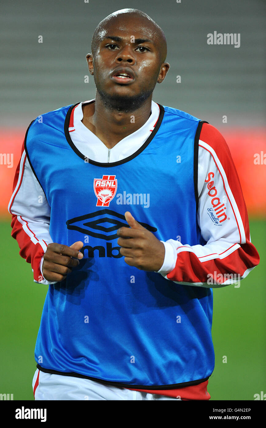 Football - Ligue française 1 - Montpellier v COMME Nancy Lorraine - Stade de la Mosson. Djamel Bakar, COMME Nancy Lorraine Banque D'Images