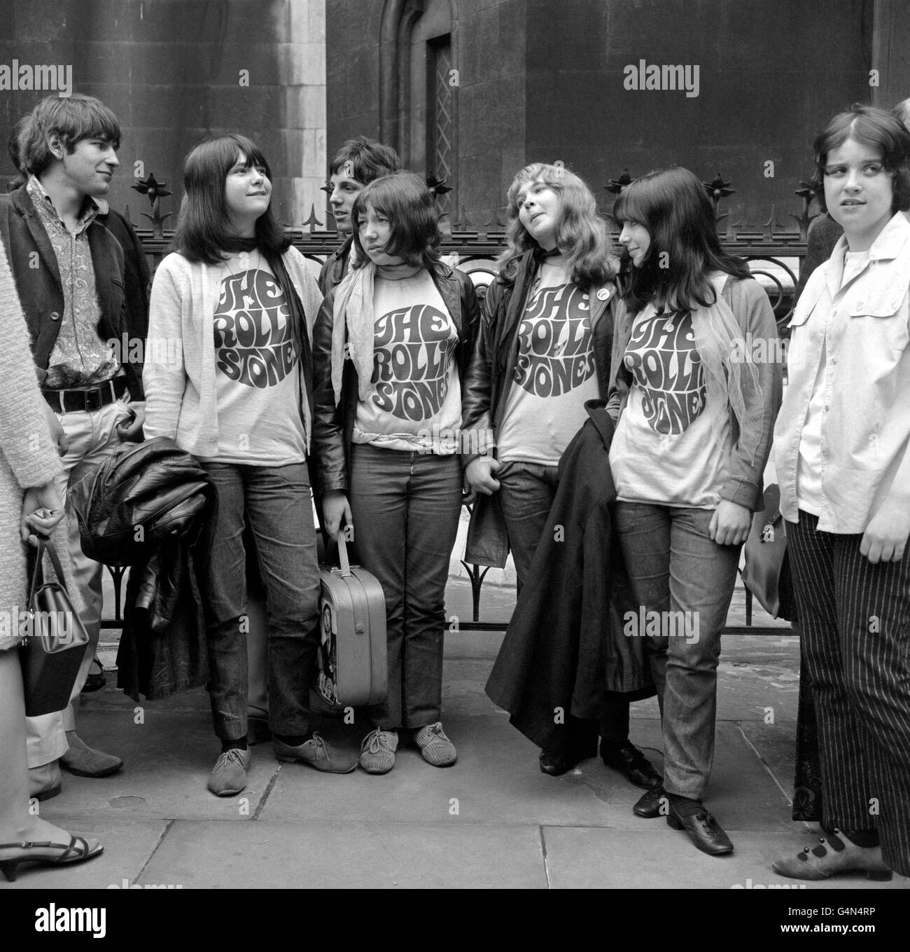 Musique - Rolling Stone's Fans - 1969 Banque D'Images