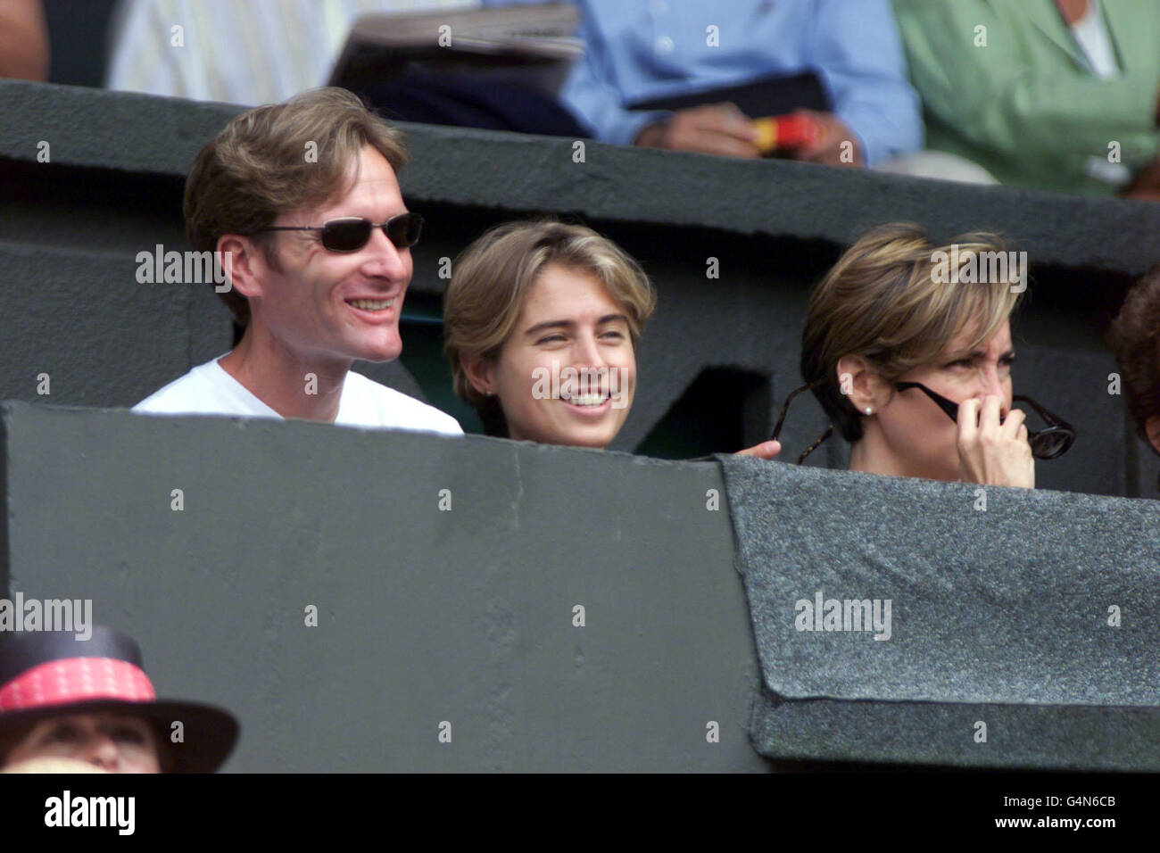 Wimbledon/Henman/copine Banque D'Images