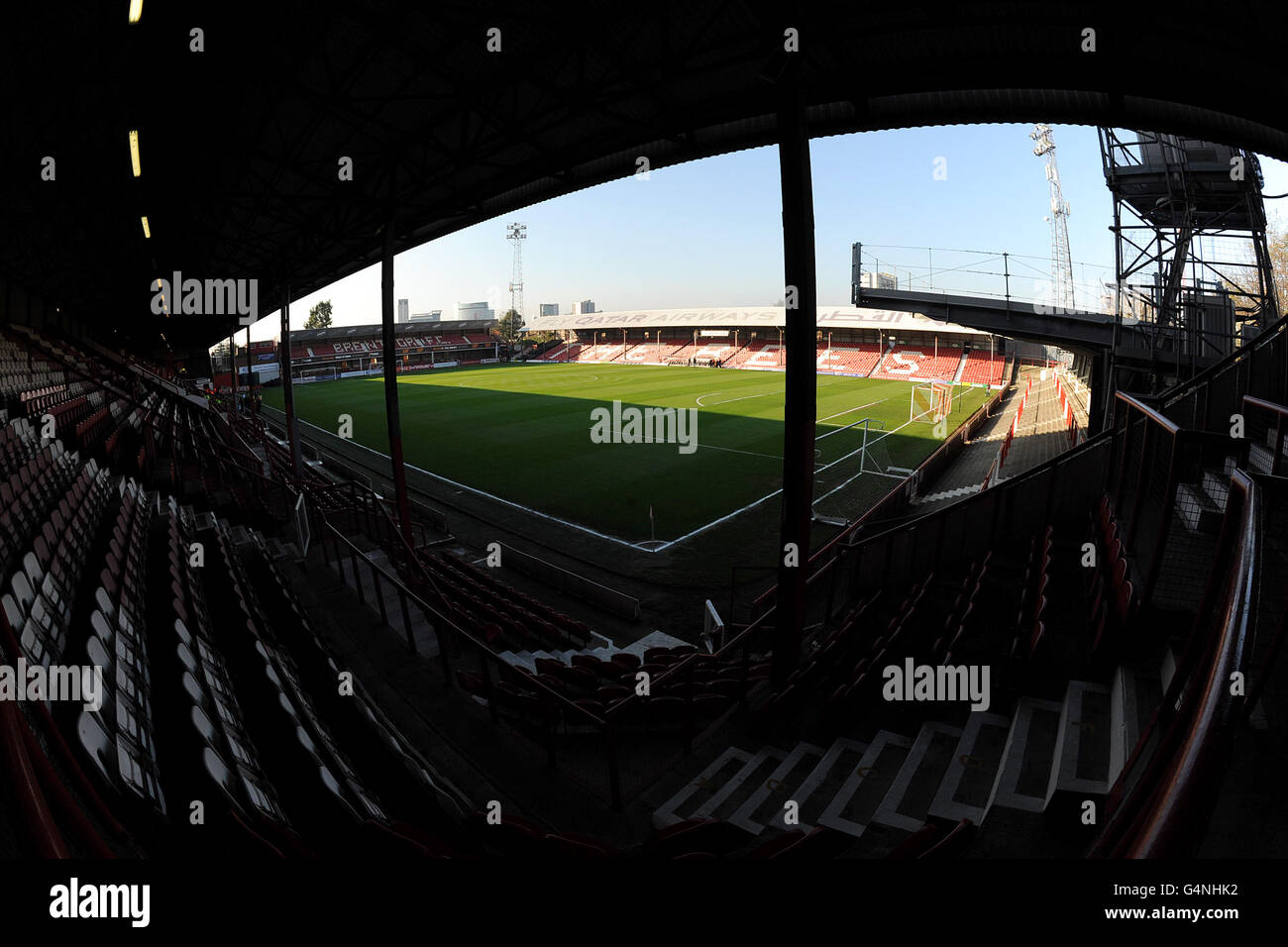 Football - npower football League One - Brentford / Charlton Athletic - Griffin Park.Vue générale sur Griffin Park, qui abrite le club de football de Brentford Banque D'Images