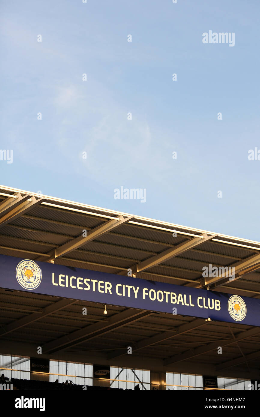 Football - championnat de npower football League - Leicester City / Crystal Palace - c.Vue sur le toit du King Power Stadium Banque D'Images