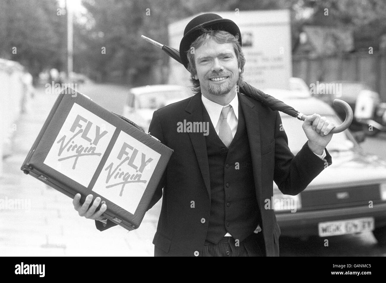 Transports - Virgin Atlantic - Richard Branson Photocall - Londres Banque D'Images