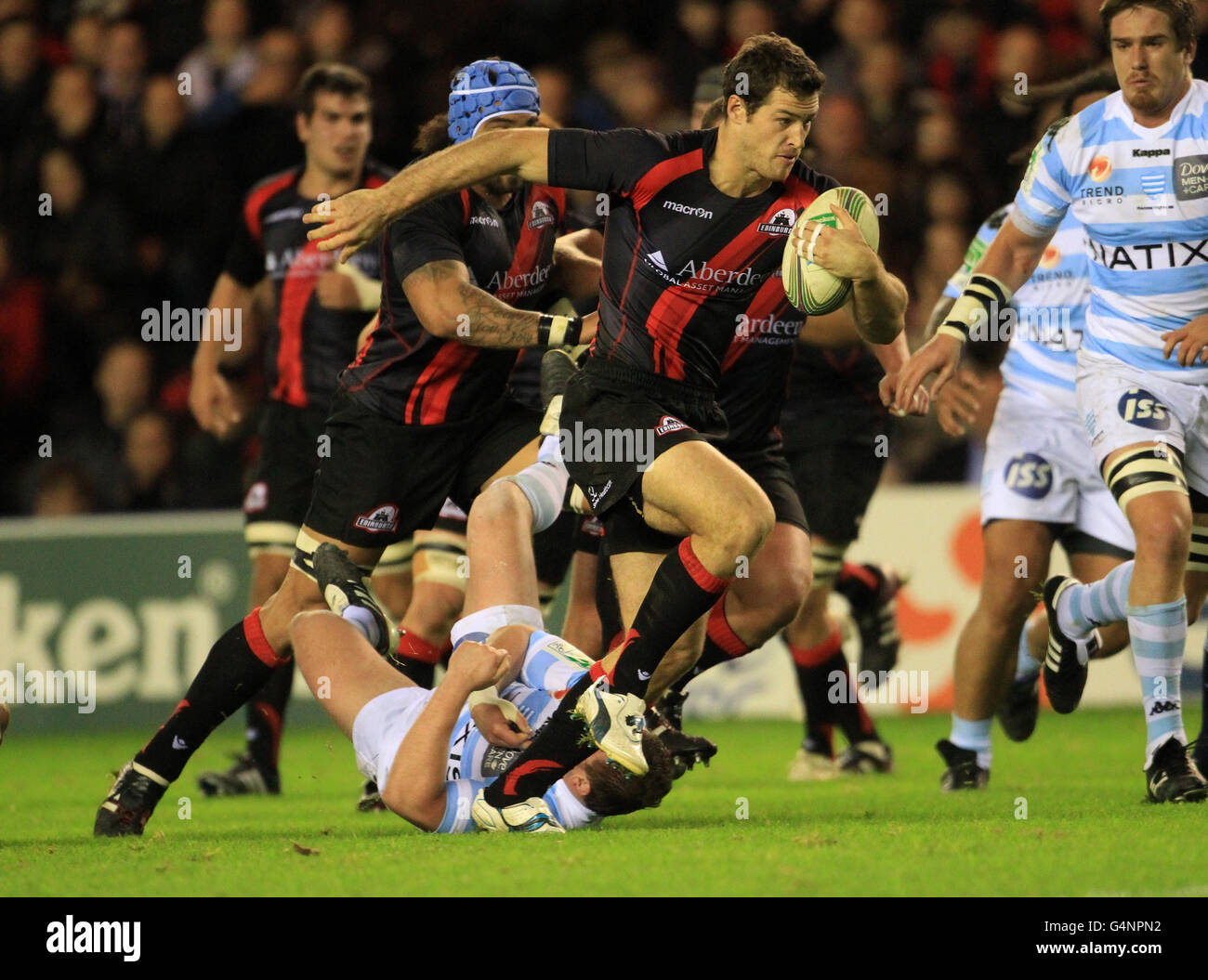 Rugby Union - Heineken Cup - Pool 2 - Edinburgh Rugby v Racing Metro - Murrayfield Banque D'Images