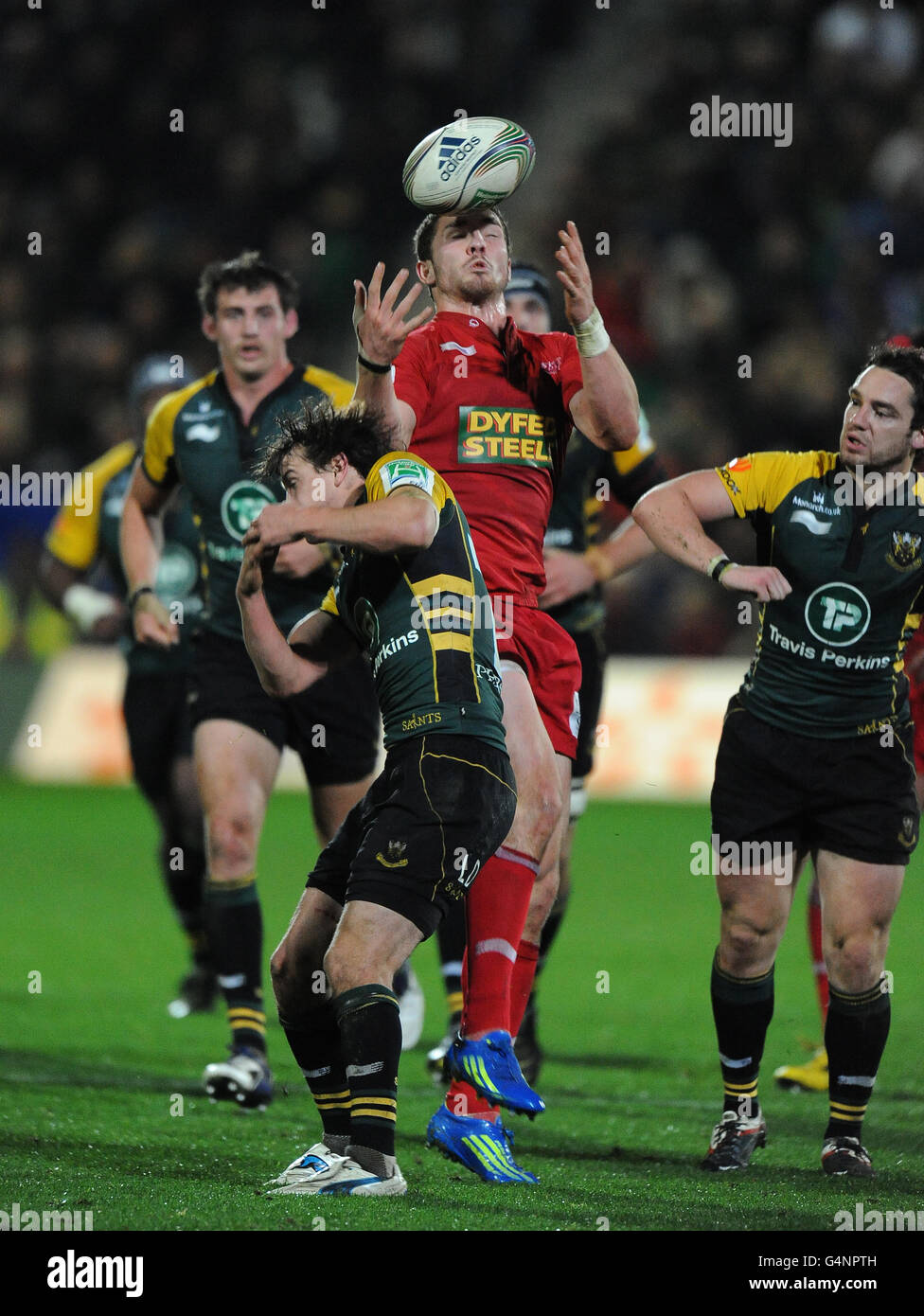 Rugby Union - Heineken Cup - Pool 1 - Northampton Saints v Scarlets - Franklin's Gardens Banque D'Images