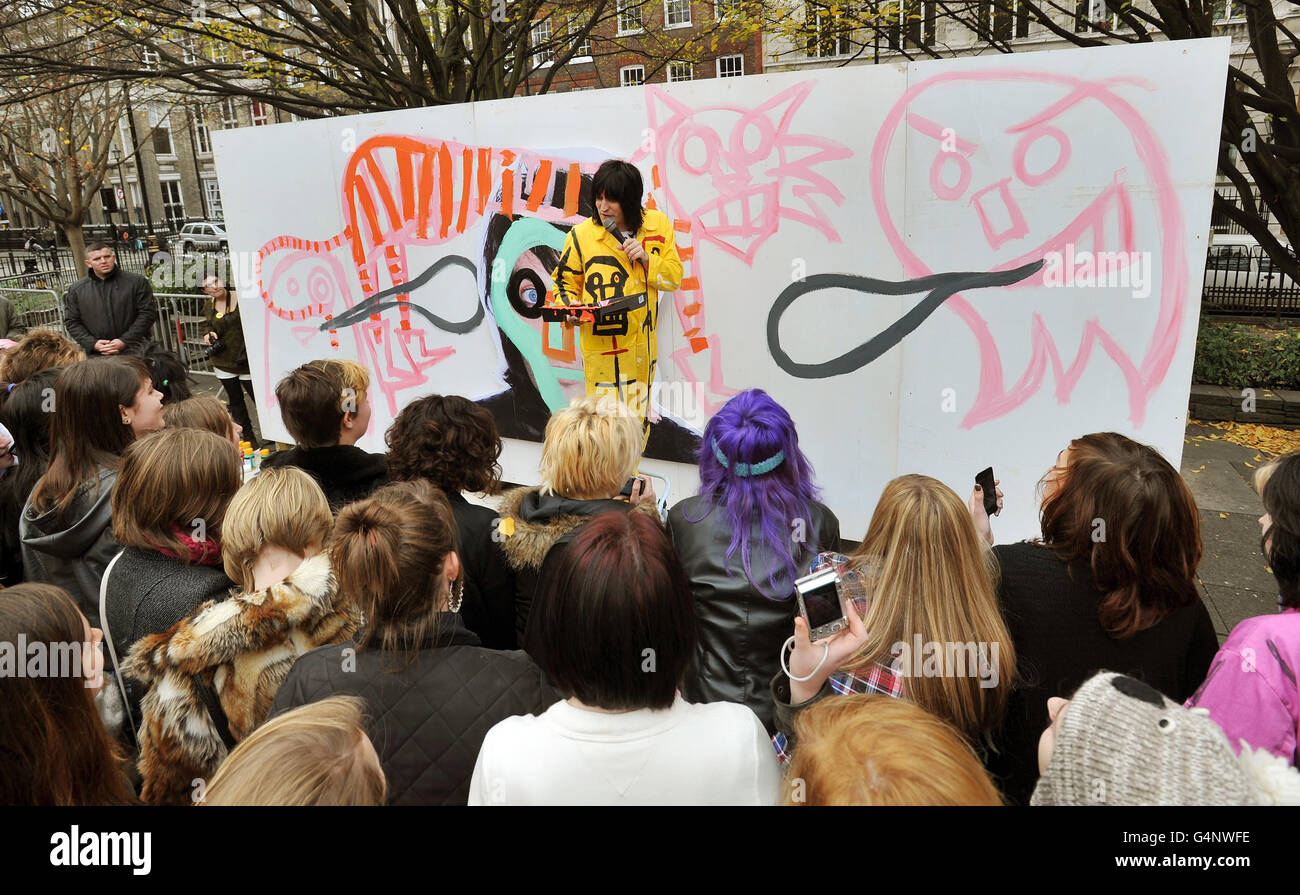 Noel Fielding art - Londres Banque D'Images