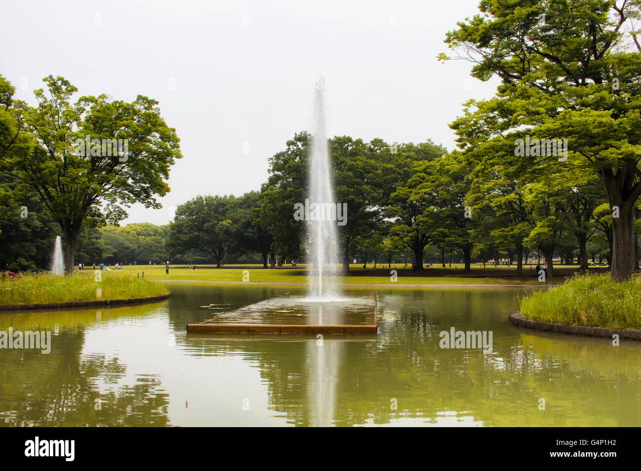 Fontaine à eau à Yoyogi Park à Tokyo Banque D'Images