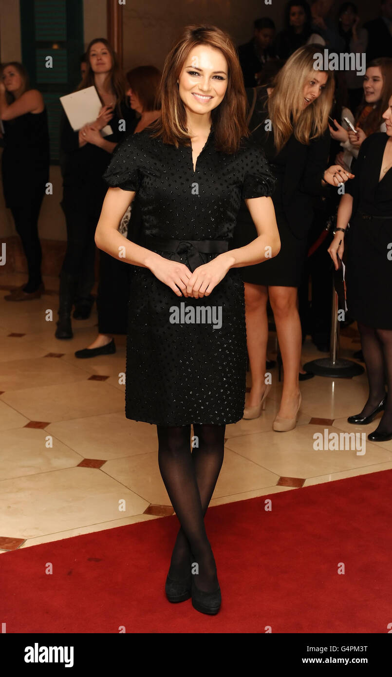 Kara Tointon arrive au Sky Women in film & amp; Television Awards, à l'hôtel Park Lane Hilton, dans le centre de Londres. Banque D'Images