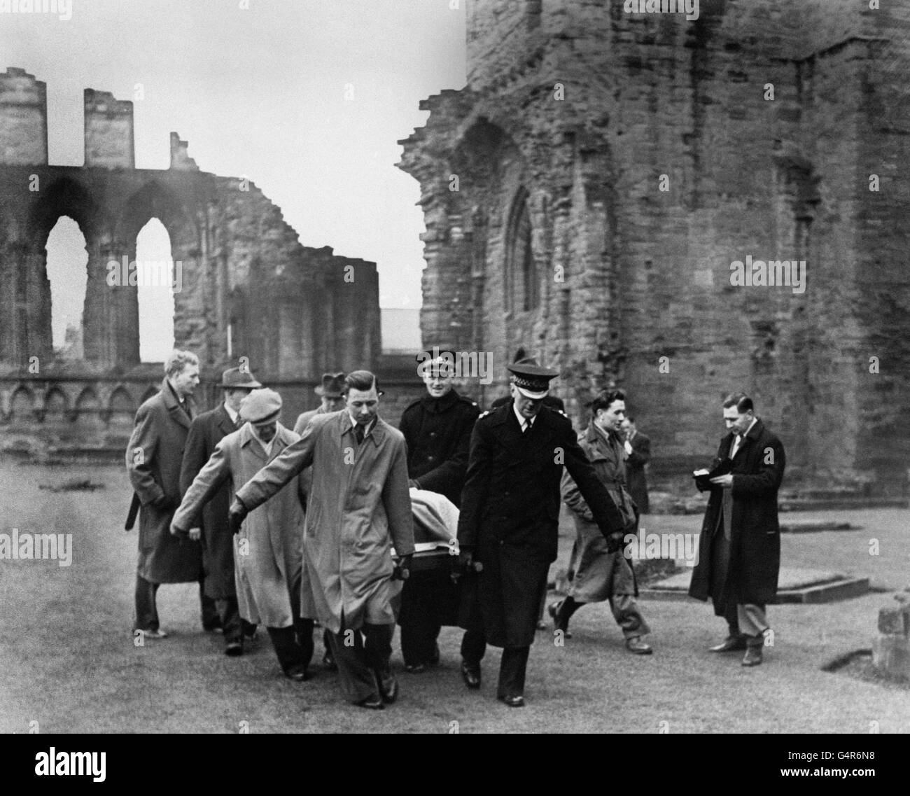 Coutumes et traditions - la pierre de Scone - Arbroath - Ecosse Banque D'Images