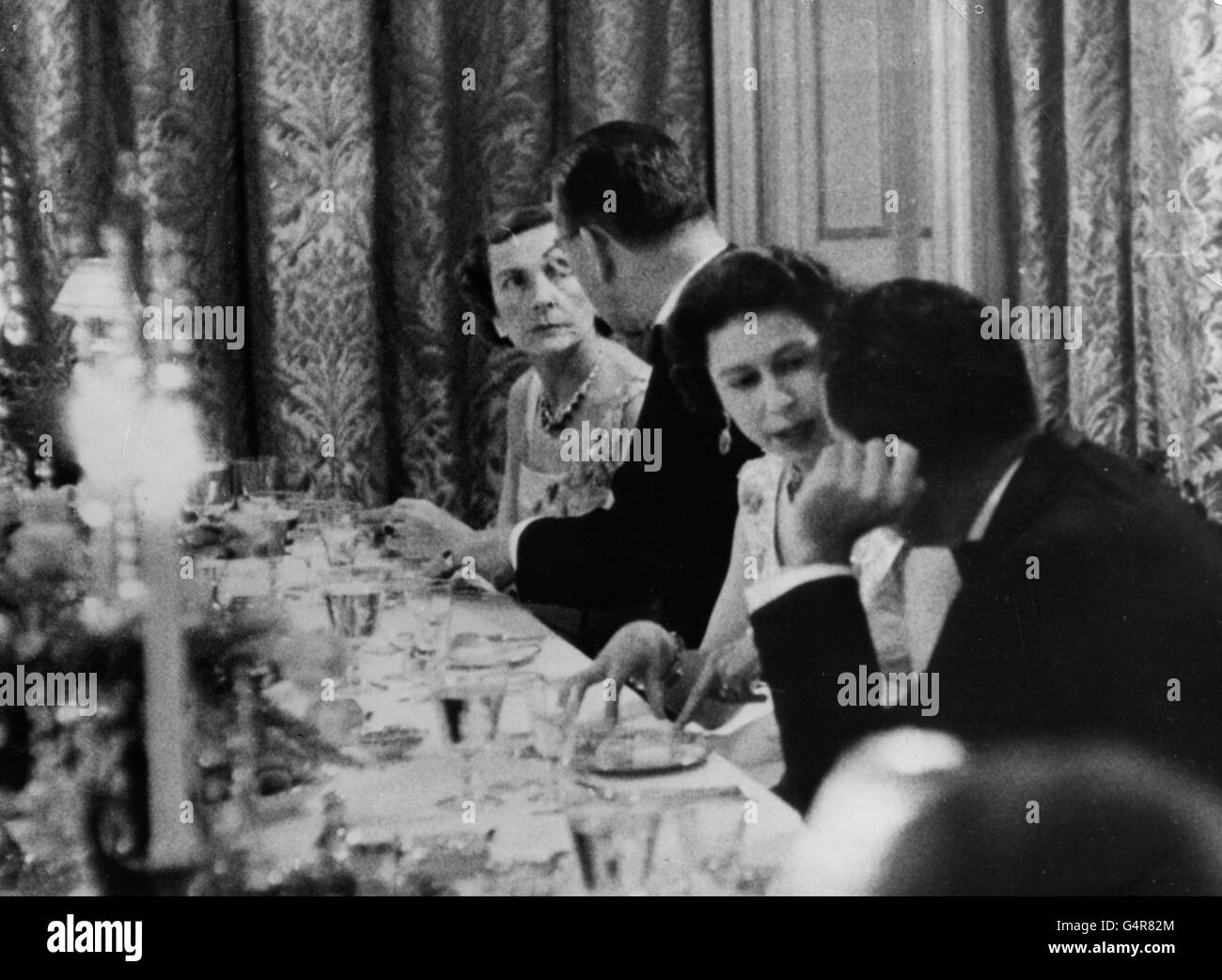 Coutumes et traditions - dîner de Thanksgiving Day - Winfield House, Regent's Park Banque D'Images