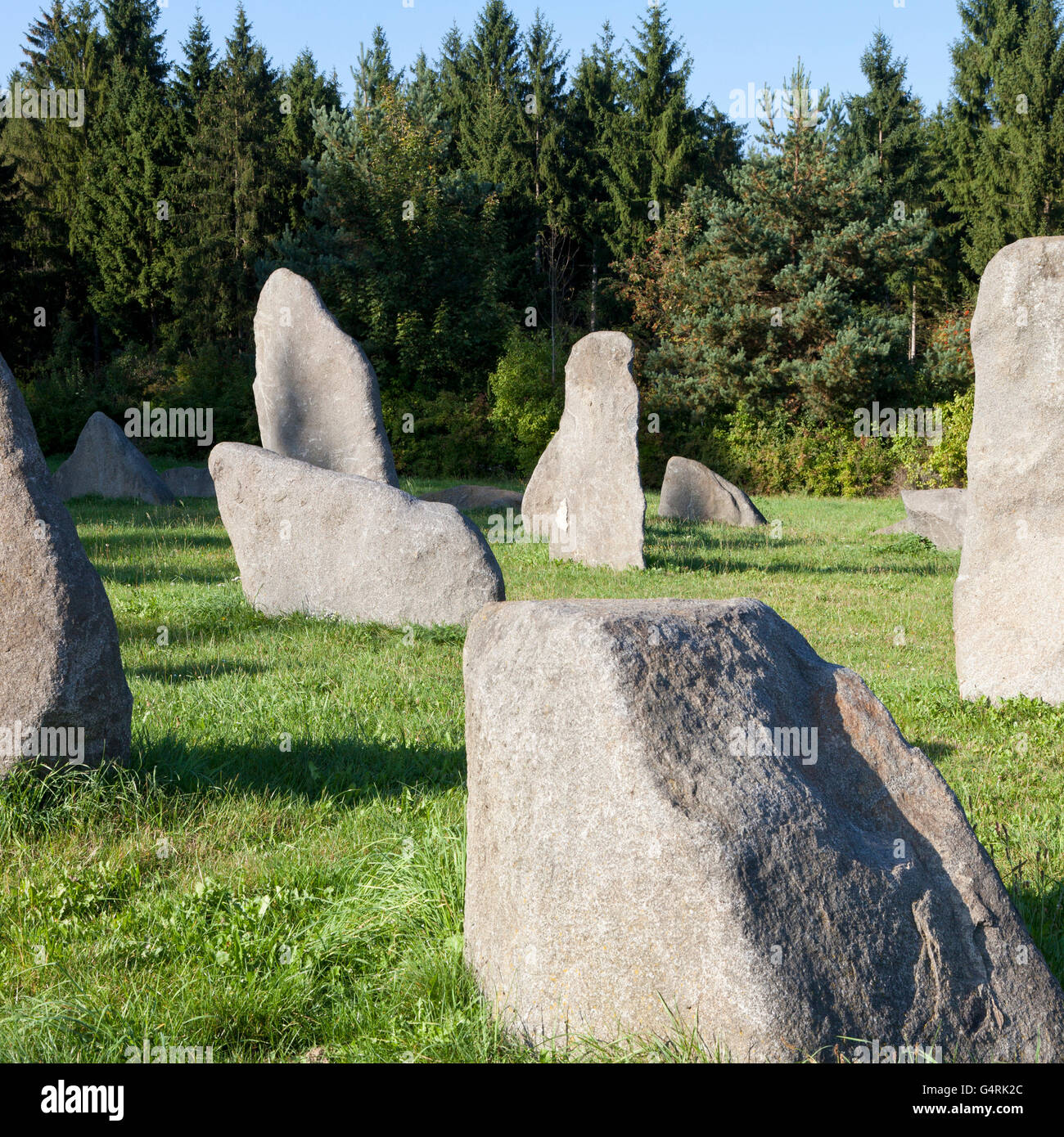 Des blocs de granit à 'Grosse Basilique' dans Waidhofen Thaya, région de Waldviertel, Forêt, trimestre, Basse Autriche, Autriche, Europe Banque D'Images