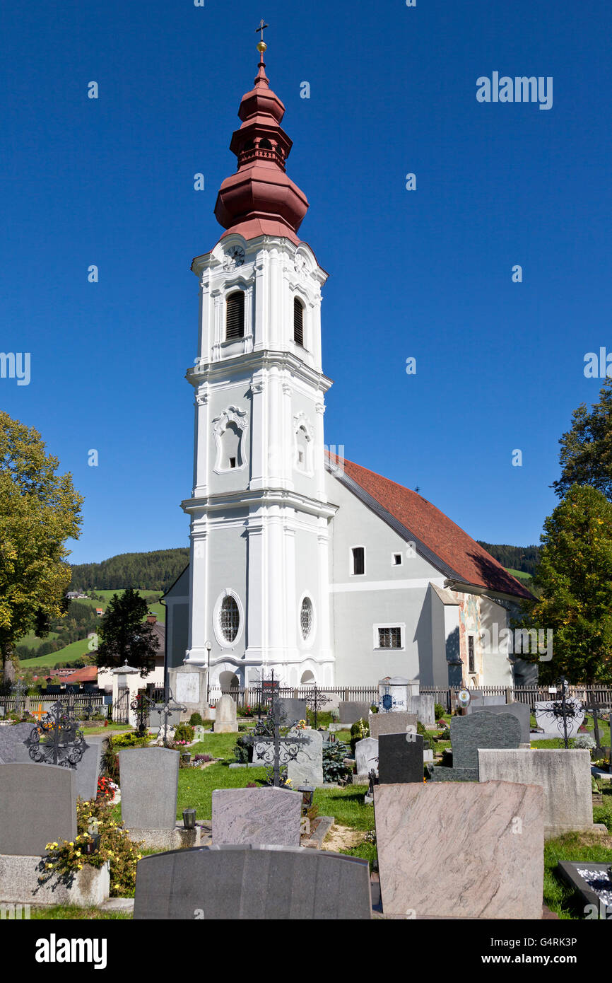 Dans l'église Obdach, Styrie, Autriche, Europe Banque D'Images