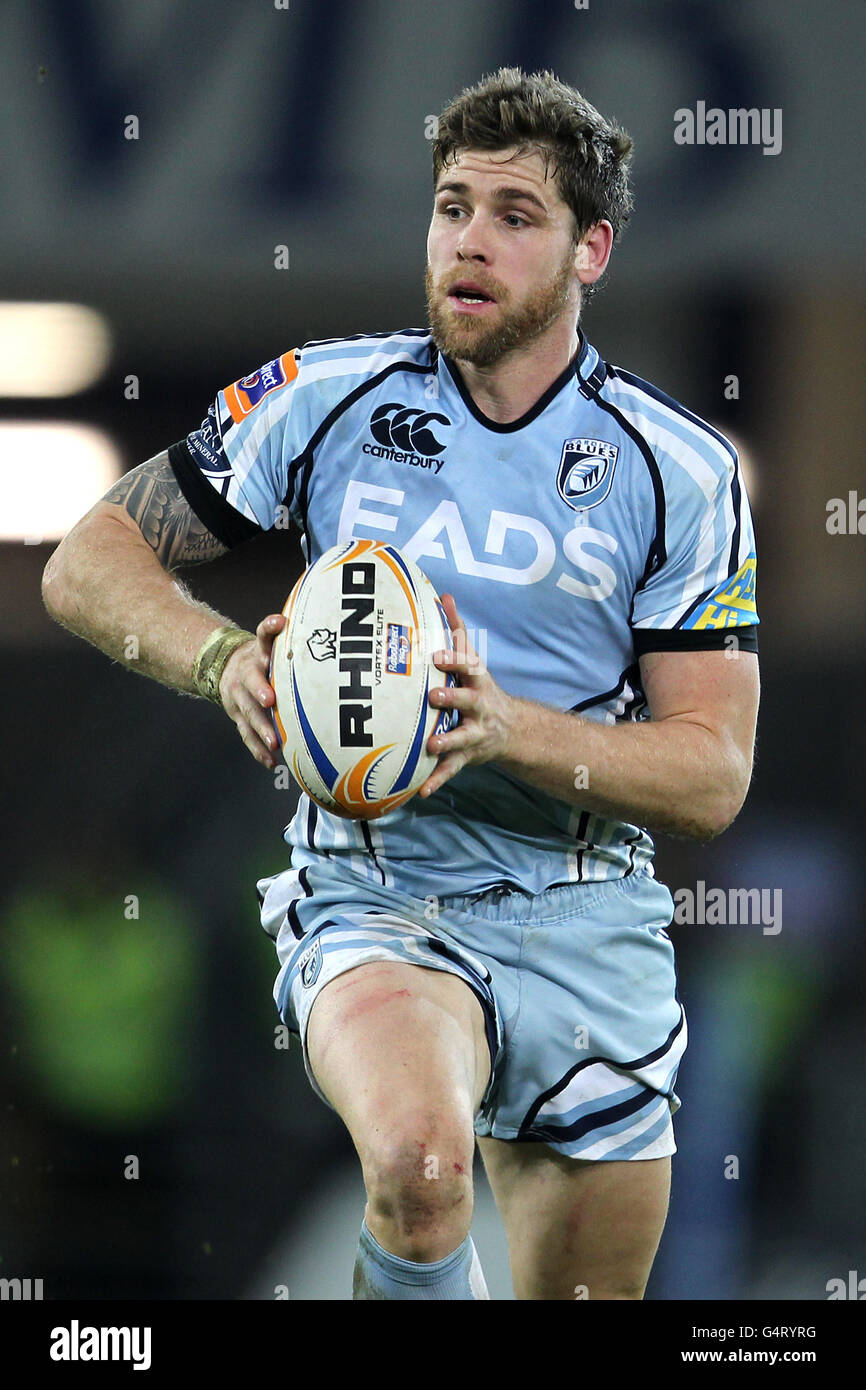 Rugby Union - RaboDirect Pro12 - Cardiff Blues v Aironi - Cardiff City Stadium. Gavin Evans, Cardiff Blues Banque D'Images