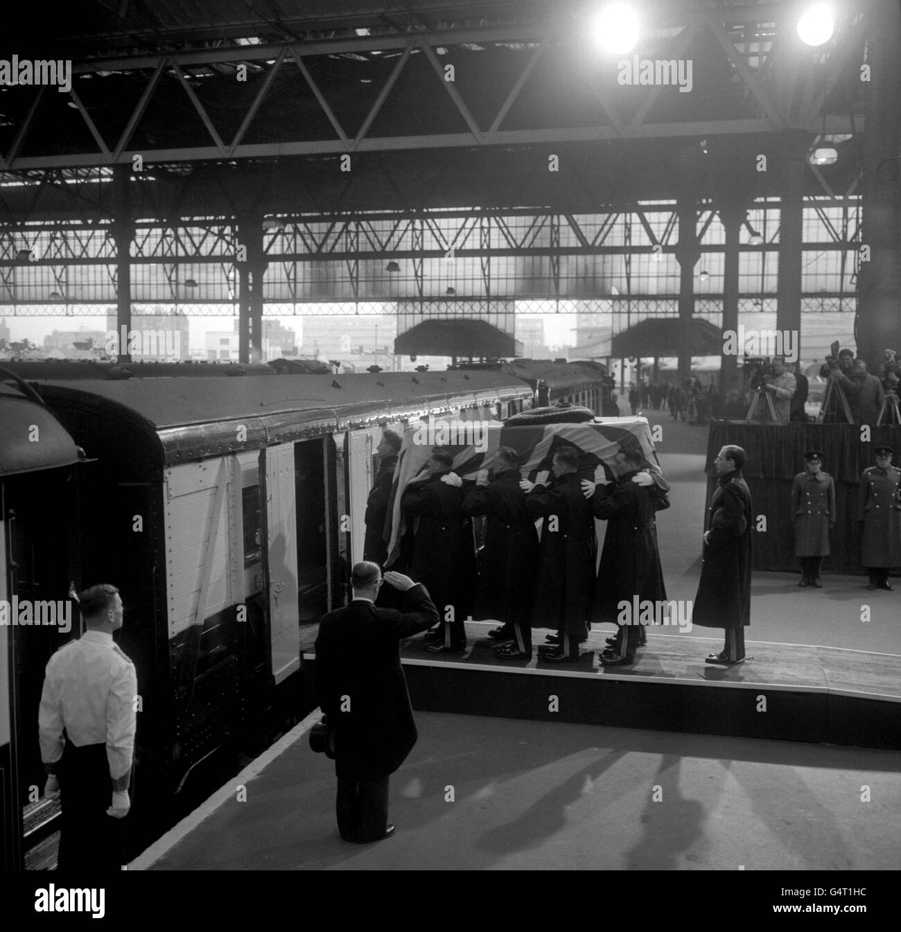 Politique - Sir Winston Churchill Funérailles - Londres - 1965 Banque D'Images