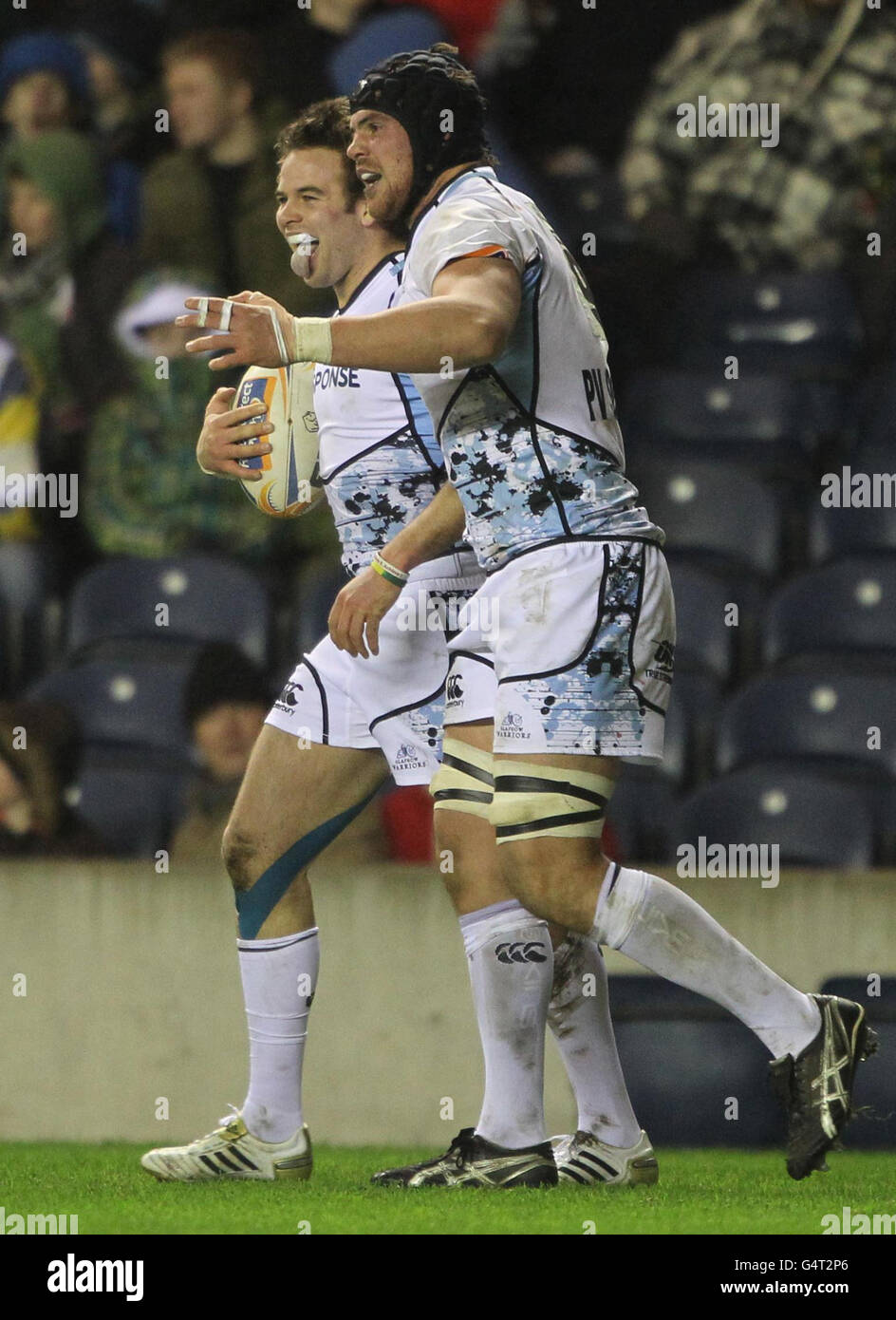 Rugby Union - RaboDirect PRO12 - Edinburgh Rugby v Glasgow Warriors - Murrayfield Banque D'Images