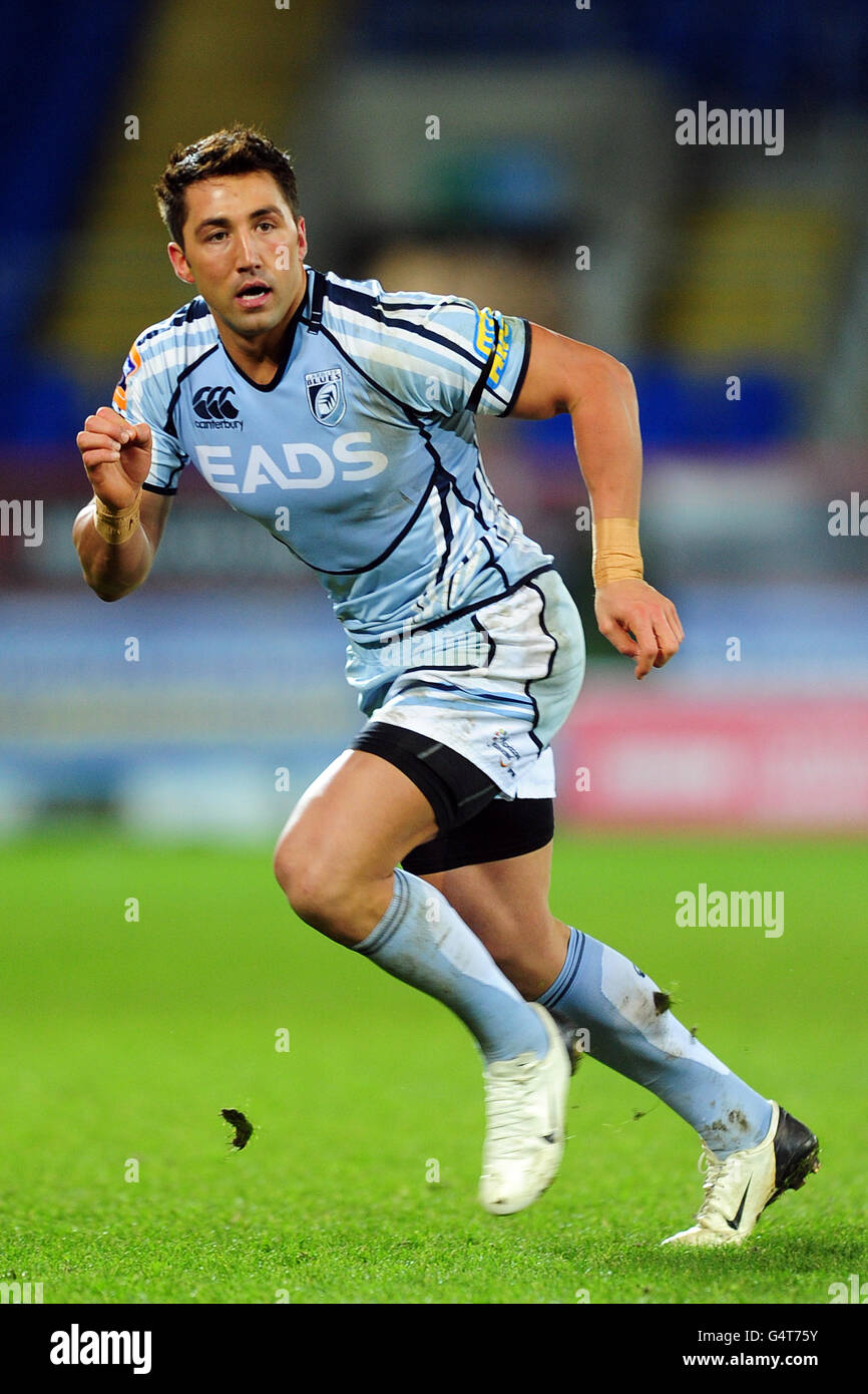 Rugby Union - RaboDirect PRO12 - Cardiff Blues / Newport-Gvent Dragons - Cardiff City Stadium.Gavin Henson, Cardiff Blues Banque D'Images