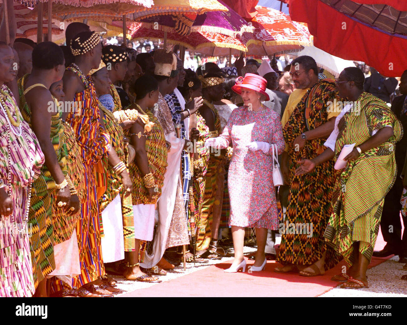 Image - La reine Elizabeth II visite au Ghana Banque D'Images