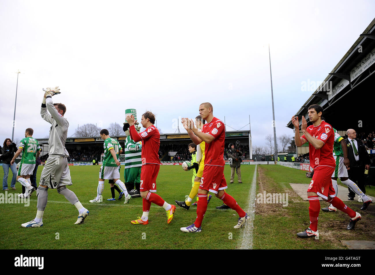 - Football npower Football League One - Yeovil Town v Charlton Athletic - Huish Park Banque D'Images