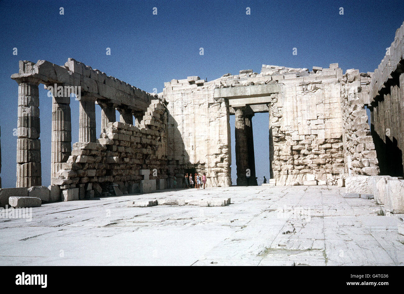 Intérieur du Parthénon : 1967 Banque D'Images