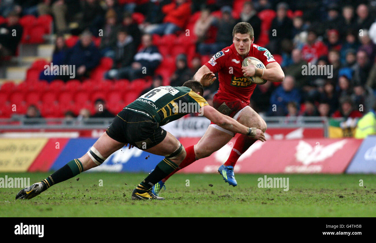 Rugby Union - Heineken Cup - Pool 1 - Llanelli Scarlets v Northampton Saints - Parc Y Scarlets Banque D'Images