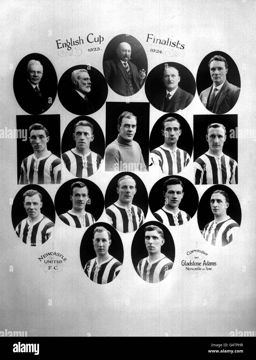 L'équipe de Newcastle United 1924 Banque D'Images