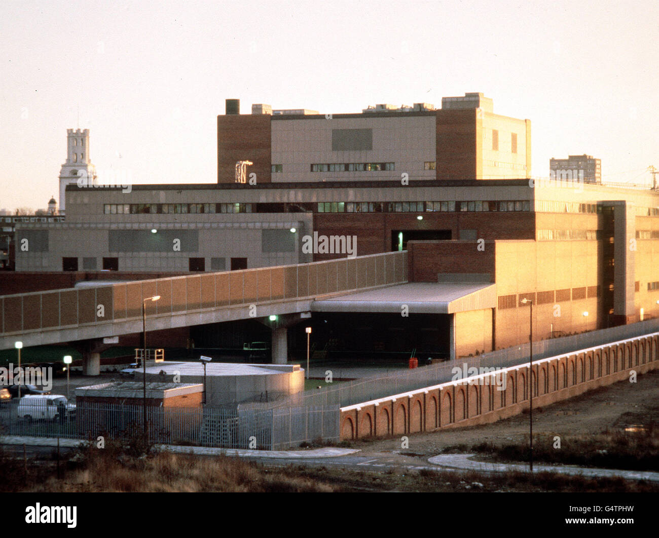 PA photo 23/1/86 nouvelles usine d'impression internationale à Wapping, est de Londres propriété de Rupert Murdoch Banque D'Images